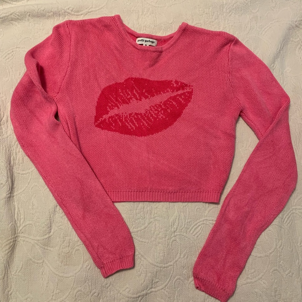 Hot Pink Crop Sweater